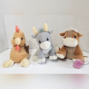 Precious Moments Tender Tails, 3pc Lot